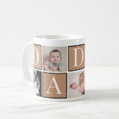 カスタム父の日フォトコラージュマグ コーヒーマグカップ (正面左)