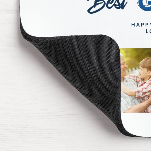 カスタム父の日フォトコラージュ最高のギィー マウスパッド (コーナー)