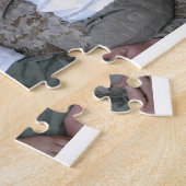 カスタム父の日フォトコラージュ最高のダディ ジグソーパズル (側面)