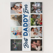 カスタム父の日フォトコラージュ最高のダディ ジグソーパズル (縦)