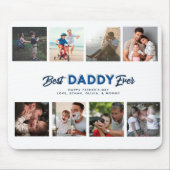 カスタム父の日フォトコラージュ最高のダディ マウスパッド (正面)