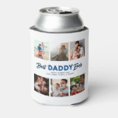 カスタム父の日フォトコラージュ最高のダディ 缶クーラー (缶裏面)