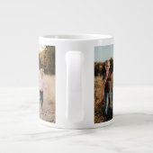 カスタム父の日フォトコラージュ最高のポピー ジャンボコーヒーマグカップ (裏面)