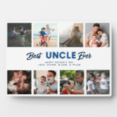 カスタム父の日フォトコラージュ最高の叔父Ever フォトプラーク (正面)