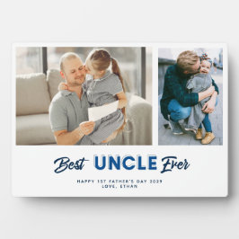 カスタム父の日フォトコラージュ最高の叔父Ever フォトプラーク