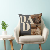 カスタム父の日フォトコラージュ | パパ文字 – クッション (椅子)