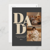 カスタム父の日フォトコラージュ | パパ文字 –  シーズンポストカード (正面/裏面)