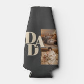 カスタム父の日フォトコラージュ | パパ文字 –  ボトルクーラー (正面)