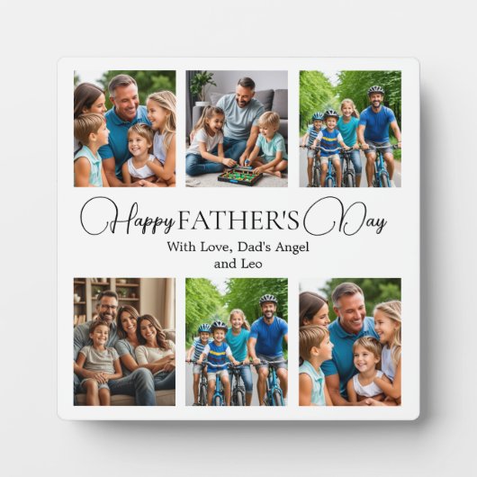 カスタム父の日フォトコラージュ フォトプラーク (正面)