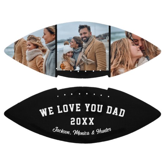 カスタム父の日フォトサッカー アメリカンフットボール (パネル)