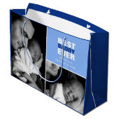 カスタム父の日フォトダディ最高のーエバー ラージペーパーバッグ (裏面アングル)