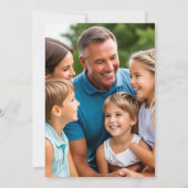 カスタム父の日メッセージフォトカード 招待状 (裏面)