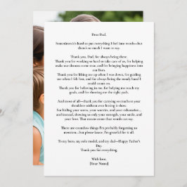 カスタム父の日メッセージフォトカード 招待状