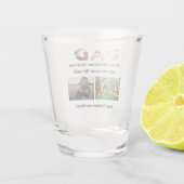 カスタム父の日5写真コラージュ ショットグラス (裏面)