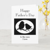 カスタム父の日Sweetheart Man I love カード (黄色い花)