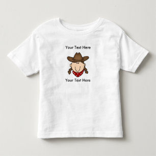 カスタム牛ガール茶色Tシャツ トドラーTシャツ