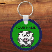 カスタム牛キーリング キーホルダー (正面)