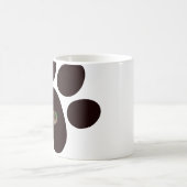 カスタム犬のペットの写真ハートk-9犬 コーヒーマグカップ (中央)