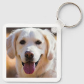 カスタム犬のペット写真 キーホルダー (裏面)