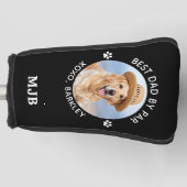 カスタム犬の写真かわいいモノグラムパーソナライズされたパター ゴルフヘッドカバー (正面)