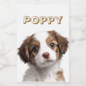 カスタム犬の写真と名前フードコンテナラベル フードラベル (シングルラベル)