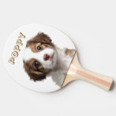 カスタム犬の写真と名前卓球ラケット 卓球ラケット (横)