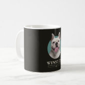 カスタム犬の写真と名前 コーヒーマグカップ (正面左)