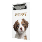 カスタム犬の写真と名前 – ミニクリップボード (アングル2)