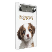 カスタム犬の写真と名前 – ミニクリップボード (アングル)