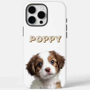 カスタム犬の写真と名前Iphoneケース iPhone 16 Pro Maxケース