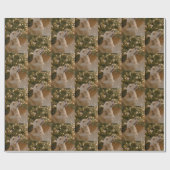 カスタム犬の写真カスタムペット写真クリスマス ラッピングペーパー (フラット)