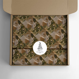 カスタム犬の写真カスタムペット写真クリスマス 薄葉紙