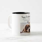 カスタム犬の写真バレンタインデーMugからの救助犬 ツートーンマグカップ (正面左)