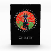 カスタム犬の写真ブロック – パーソナライズされた Pet Gift フォトブロック (正面)