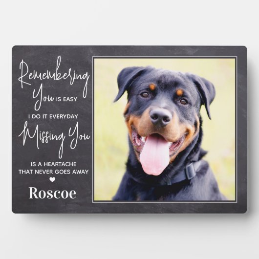 カスタム犬の写真ペットロスの思い出ペットメモリアル フォトプラーク (正面)
