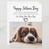 カスタム犬の写真父の日のカード シーズンカード (正面/裏面)