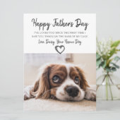 カスタム犬の写真父の日のカード シーズンカード (スタンド正面)