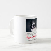 カスタム犬の写真父の日の救助犬 コーヒーマグカップ (正面左)