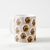 カスタム犬の写真 | オリジナルペットの顔 コーヒーマグカップ (正面左)