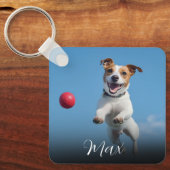 カスタム犬の写真  キーホルダー (正面)