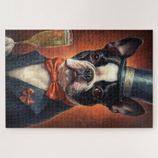 カスタム犬の写真 ジグソーパズル (横)