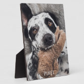 カスタム犬の写真 フォトプラーク (側面)