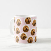 カスタム犬の写真 | ペットパーソナライズされた顔プレゼント コーヒーマグカップ (正面左)