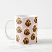 カスタム犬の写真 | ペットパーソナライズされた顔プレゼント コーヒーマグカップ (左)