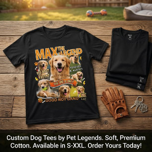カスタム犬の写真 ヴィンテージ ブートレグ グラフィック Tシャツ