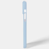 カスタム犬の写真 – Powder Blue with Pet Name - Case-Mate iPhoneケース (裏面 / 左)