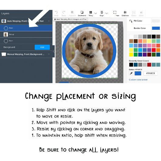 カスタム犬の子犬の写真のカラフル春の花 トートバッグ