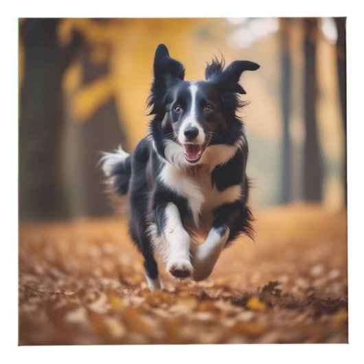 カスタム犬の恋人ギフト緑の名前の写数々の真 フォトキューブ (正面)