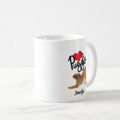 カスタム犬の母 コーヒーマグカップ (正面右)