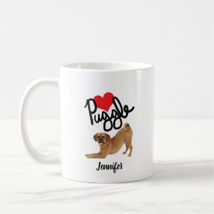 カスタム犬の母 コーヒーマグカップ